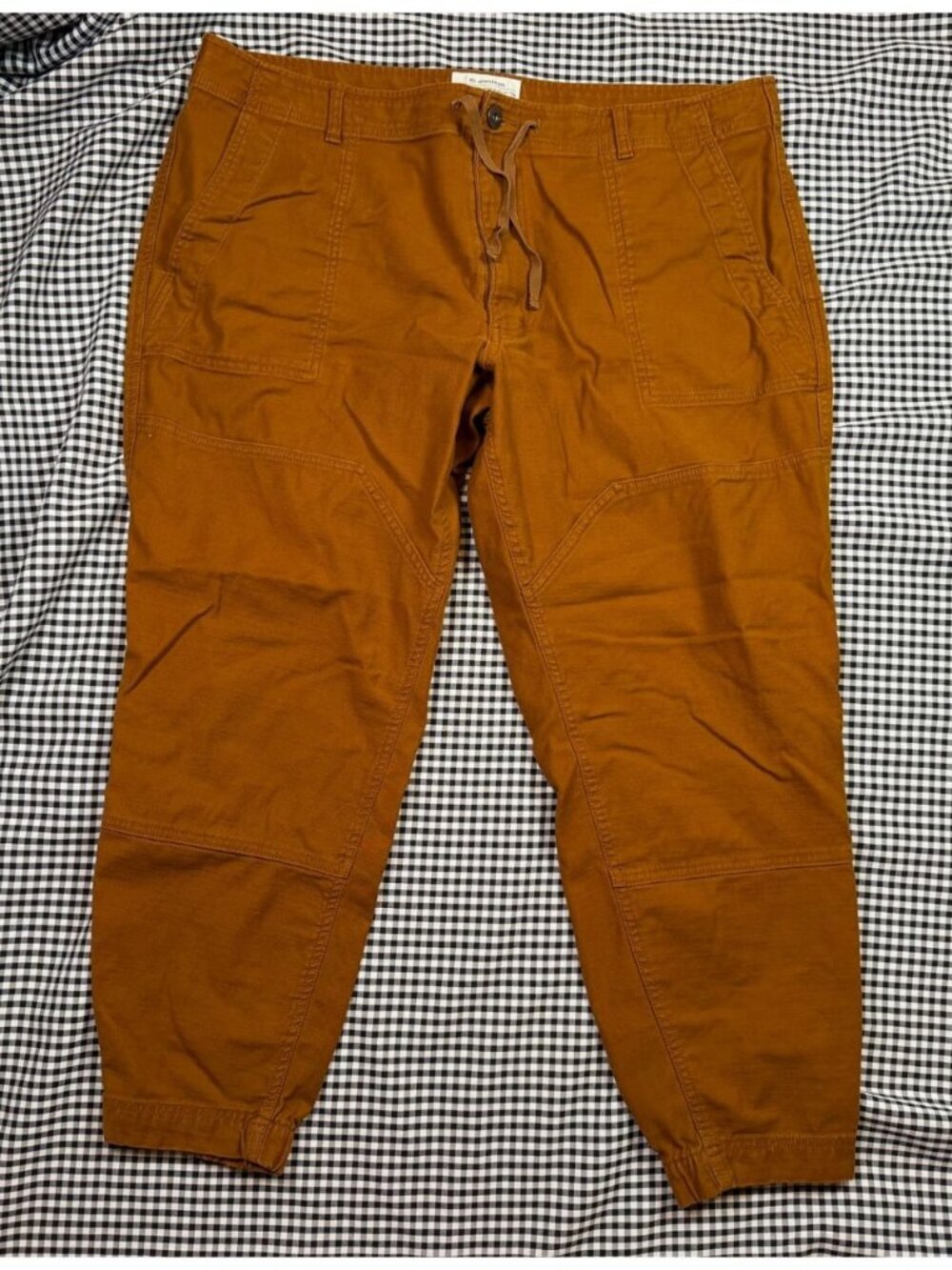 REI Co-op Trailsmith Jogger Pants Mens 42x30 Brown Canvas Outdoor Utility